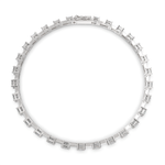 Load image into Gallery viewer, Elysia Princess Cut Diamond Tennis Bracelet Prong Set (4 ctw) - Nivetta
