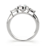 Load image into Gallery viewer, Emilia Cushion Cut Trilogy 3 Stone Engagement Ring Setting - Nivetta
