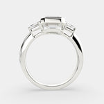 Load image into Gallery viewer, Emilia Emerald Cut Trilogy 3 Stone Engagement Ring Setting - Nivetta