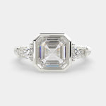 Load image into Gallery viewer, Emilia Emerald Cut Trilogy 3 Stone Engagement Ring Setting - Nivetta