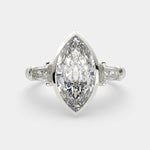 Load image into Gallery viewer, Emilia Marquise Cut Trilogy 3 Stone Engagement Ring Setting - Nivetta