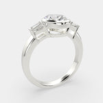 Load image into Gallery viewer, Emilia Oval Cut Trilogy 3 Stone Engagement Ring Setting - Nivetta