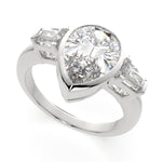 Load image into Gallery viewer, Emilia Pear Cut Trilogy 3 Stone Engagement Ring Setting - Nivetta