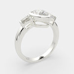 Load image into Gallery viewer, Emilia Pear Cut Trilogy 3 Stone Engagement Ring Setting - Nivetta