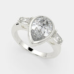 Load image into Gallery viewer, Emilia Pear Cut Trilogy 3 Stone Engagement Ring Setting - Nivetta