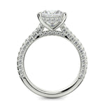 Load image into Gallery viewer, Emilia Princess Cut Pave Halo 4 Prong Claw Set Engagement Ring - Nivetta