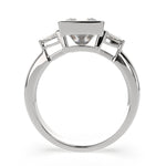 Load image into Gallery viewer, Emilia Princess Cut Trilogy 3 Stone Engagement Ring Setting - Nivetta