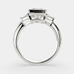 Load image into Gallery viewer, Emilia Princess Cut Trilogy 3 Stone Engagement Ring Setting - Nivetta