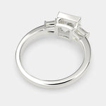 Load image into Gallery viewer, Emilia Princess Cut Trilogy 3 Stone Engagement Ring Setting - Nivetta