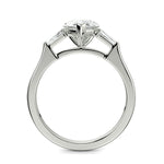 Load image into Gallery viewer, Emma Pear Cut Trilogy 3 Stone 4 Prong Claw Set Engagement Ring Setting - Nivetta