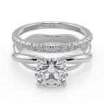 Load image into Gallery viewer, Emmy Infinity Solitaire Rope 4 Prong Round Cut Diamond Engagement Ring - Nivetta