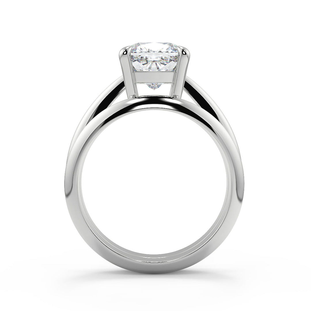 Essence 4 Prong Solitaire Cushion Cut Diamond Engagement Ring - Nivetta