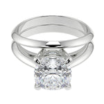 Load image into Gallery viewer, Essence 4 Prong Solitaire Cushion Cut Diamond Engagement Ring - Nivetta