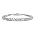 Load image into Gallery viewer, Euphemia Cushion Cut Diamond Tennis Bracelet Prong Set (8 ctw) - Nivetta