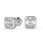 Load image into Gallery viewer, Eve Asscher Cut Bezel Earrings - Nivetta