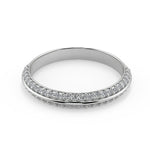 Load image into Gallery viewer, Faith Knife Edge Pave Double Sided Cushion Cut Engagement Ring - Nivetta