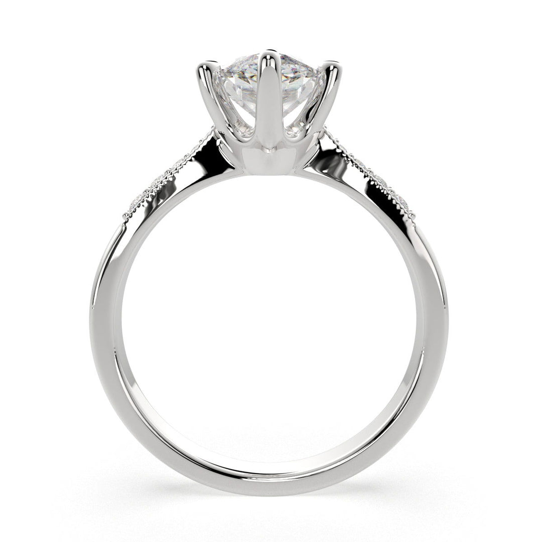 Federica Marquise Cut 4 Prong Engagement Ring Setting - Nivetta