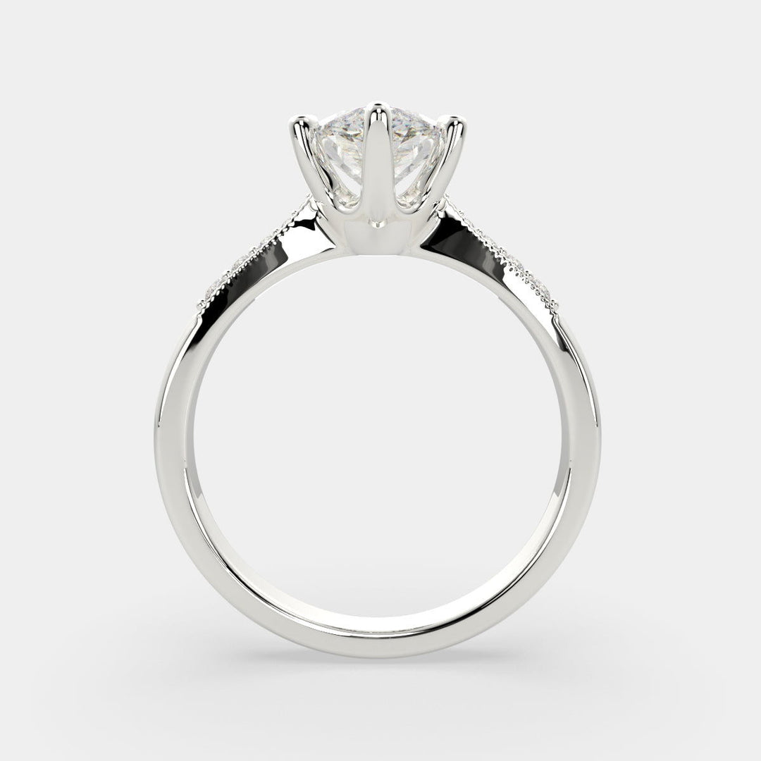 Federica Marquise Cut 4 Prong Engagement Ring Setting - Nivetta
