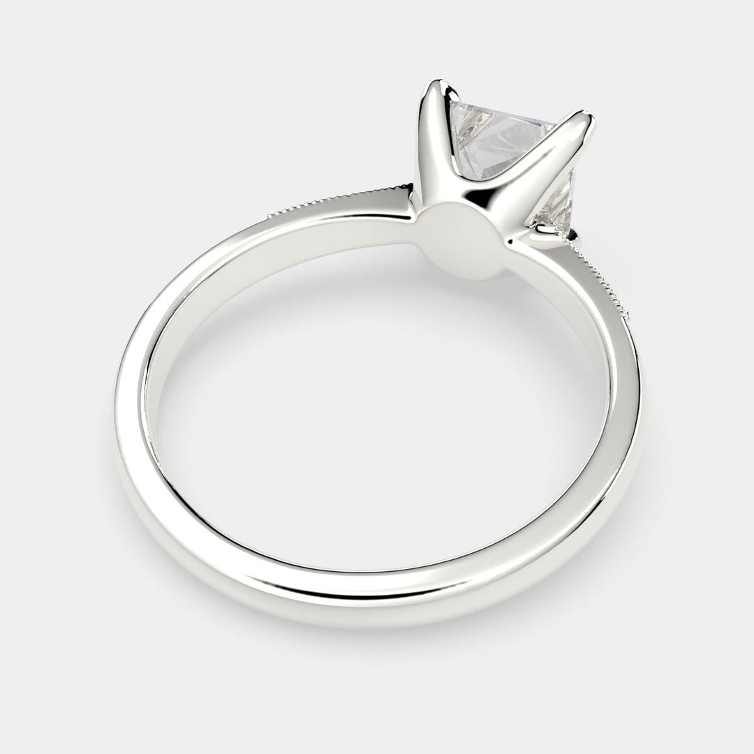 Federica Princess Cut 4 Prong Engagement Ring Setting - Nivetta