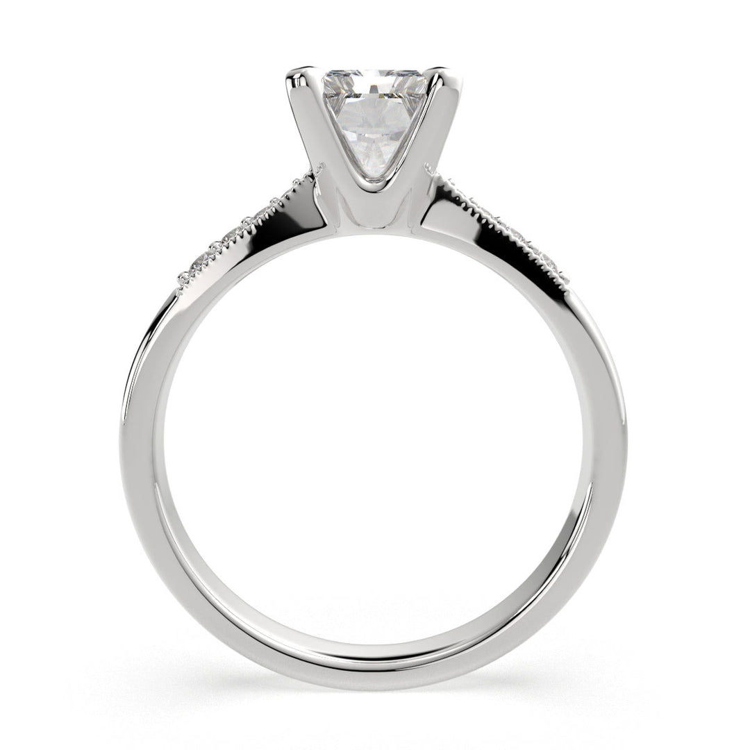 Federica Radiant Cut 4 Prong Engagement Ring Setting - Nivetta