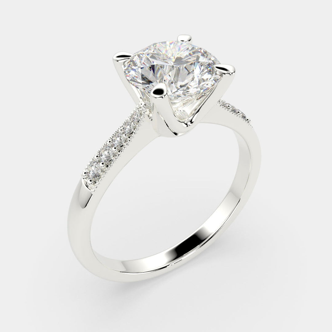 Federica Radiant Cut 4 Prong Engagement Ring Setting - Nivetta