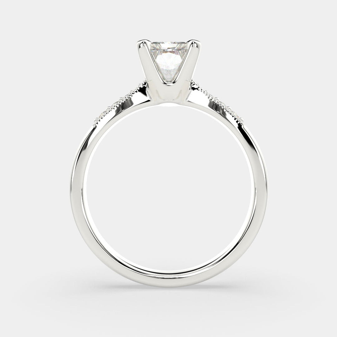 Federica Radiant Cut 4 Prong Engagement Ring Setting - Nivetta