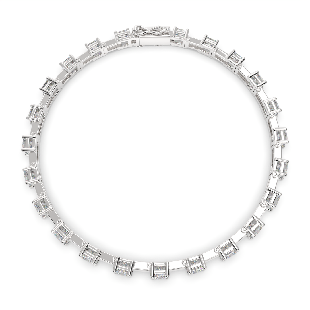 Fioralba Princess Cut Diamond Tennis Bracelet Prong Set (6 ctw) - Nivetta