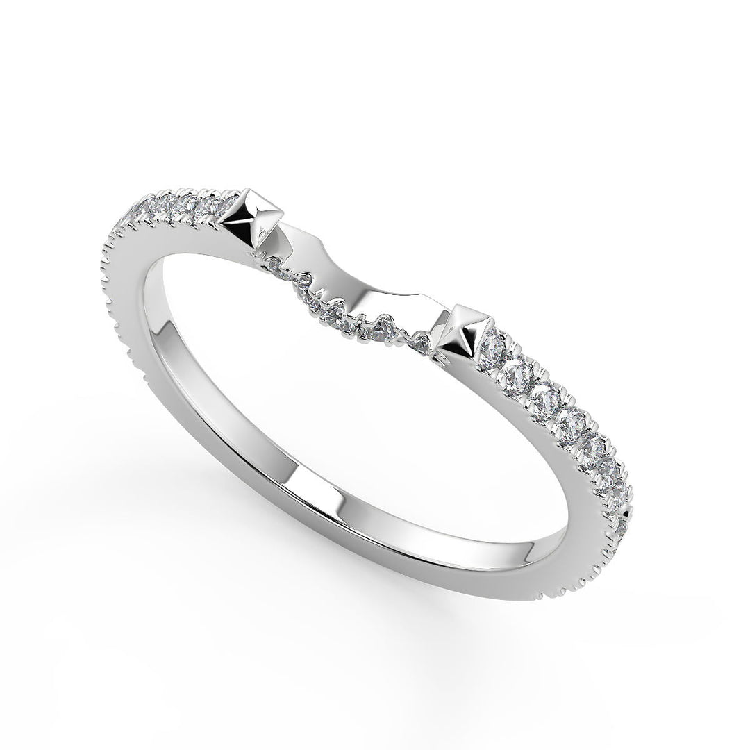 Gabriela Halo Pave Split Shank Princess Cut Engagement Ring - Nivetta