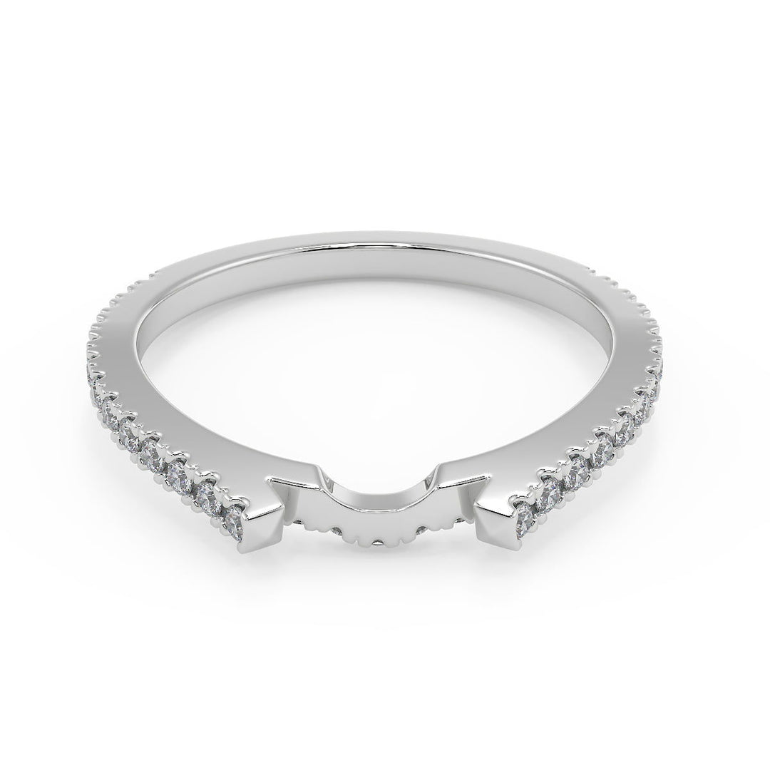 Gabriela Halo Pave Split Shank Princess Cut Engagement Ring - Nivetta