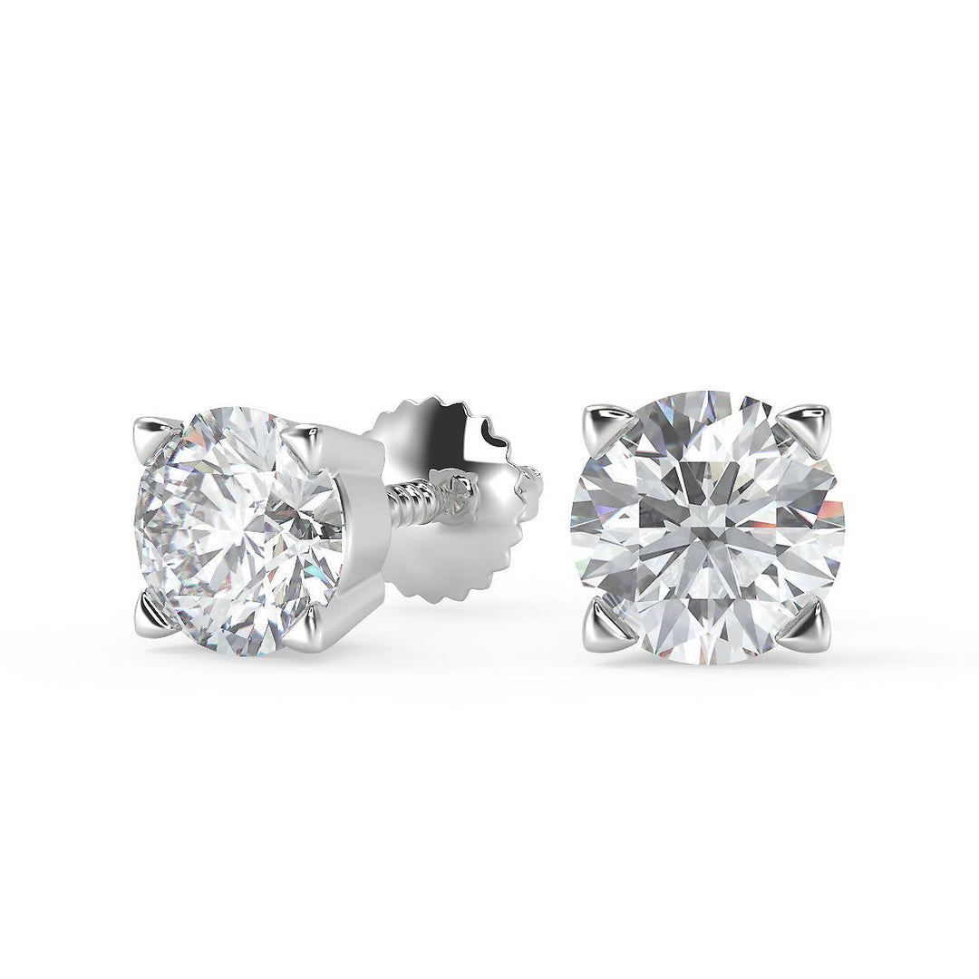 Gabriela Round Cut Stud Earrings - Nivetta