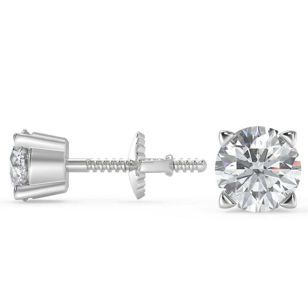 Gabriela Round Cut Stud Earrings - Nivetta