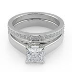 Load image into Gallery viewer, Gabrielle 4 Prong Solitaire Princess Cut Diamond Engagement Ring - Nivetta