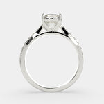 Load image into Gallery viewer, Ginevra Cushion Cut Tapered Engagement Ring Setting - Nivetta