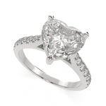 Load image into Gallery viewer, Ginevra Heart Cut Tapered Engagement Ring Setting - Nivetta
