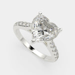 Load image into Gallery viewer, Ginevra Heart Cut Tapered Engagement Ring Setting - Nivetta