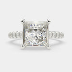 Load image into Gallery viewer, Ginevra Princess Cut Tapered Engagement Ring Setting - Nivetta