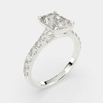 Load image into Gallery viewer, Ginevra Radiant Cut Tapered Engagement Ring Setting - Nivetta