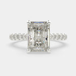 Load image into Gallery viewer, Ginevra Radiant Cut Tapered Engagement Ring Setting - Nivetta