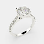 Load image into Gallery viewer, Ginevra Round Cut Tapered Engagement Ring Setting - Nivetta