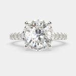 Load image into Gallery viewer, Ginevra Round Cut Tapered Engagement Ring Setting - Nivetta