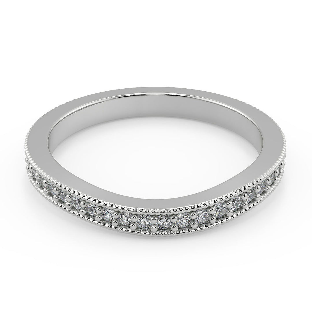 Greta Split Shank Pave Halo Cushion Cut Diamond Engagement Ring - Nivetta