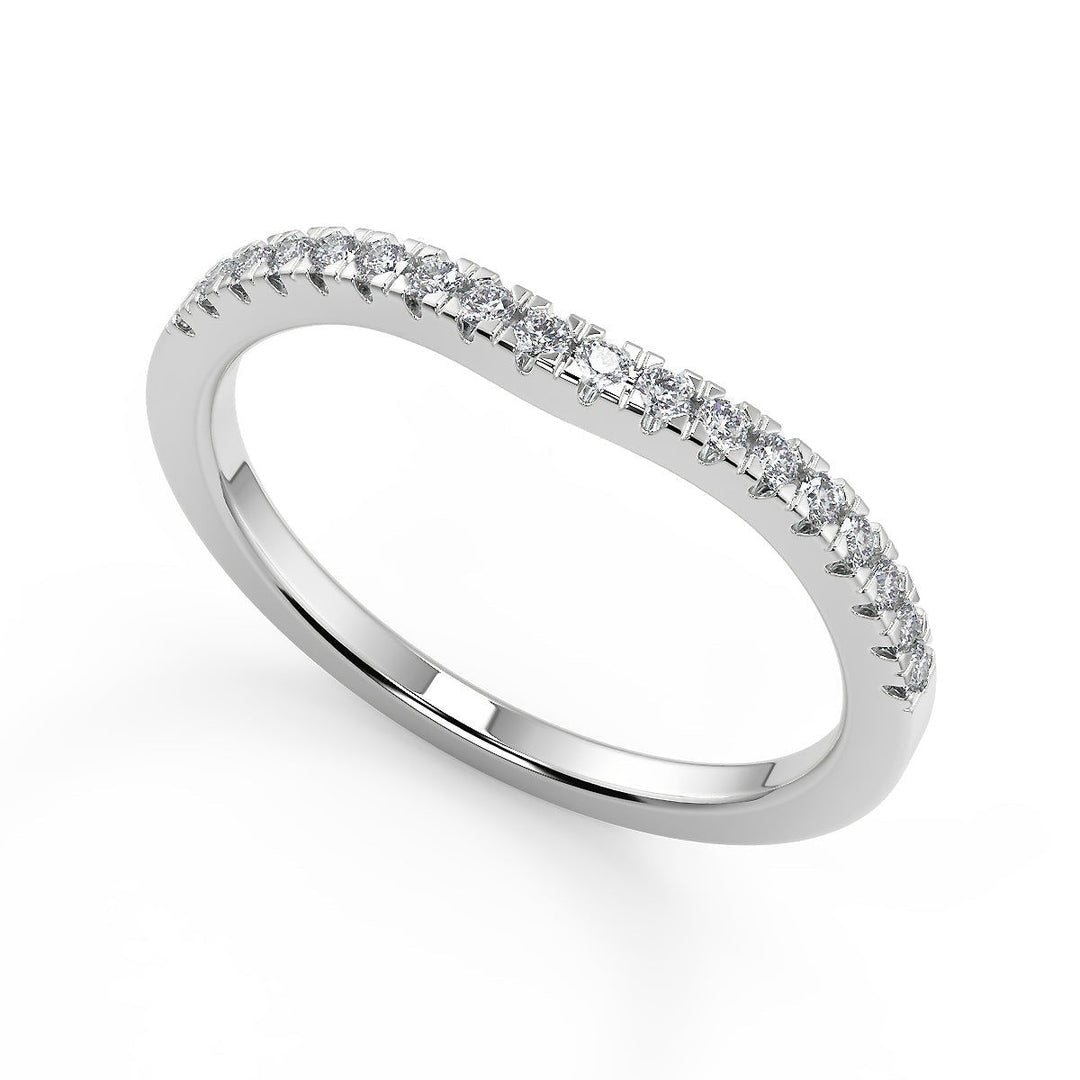 Hadley Pave Halo Round Cut Diamond Engagement Ring - Nivetta