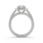 Load image into Gallery viewer, Hadley Pave Halo Round Cut Diamond Engagement Ring - Nivetta