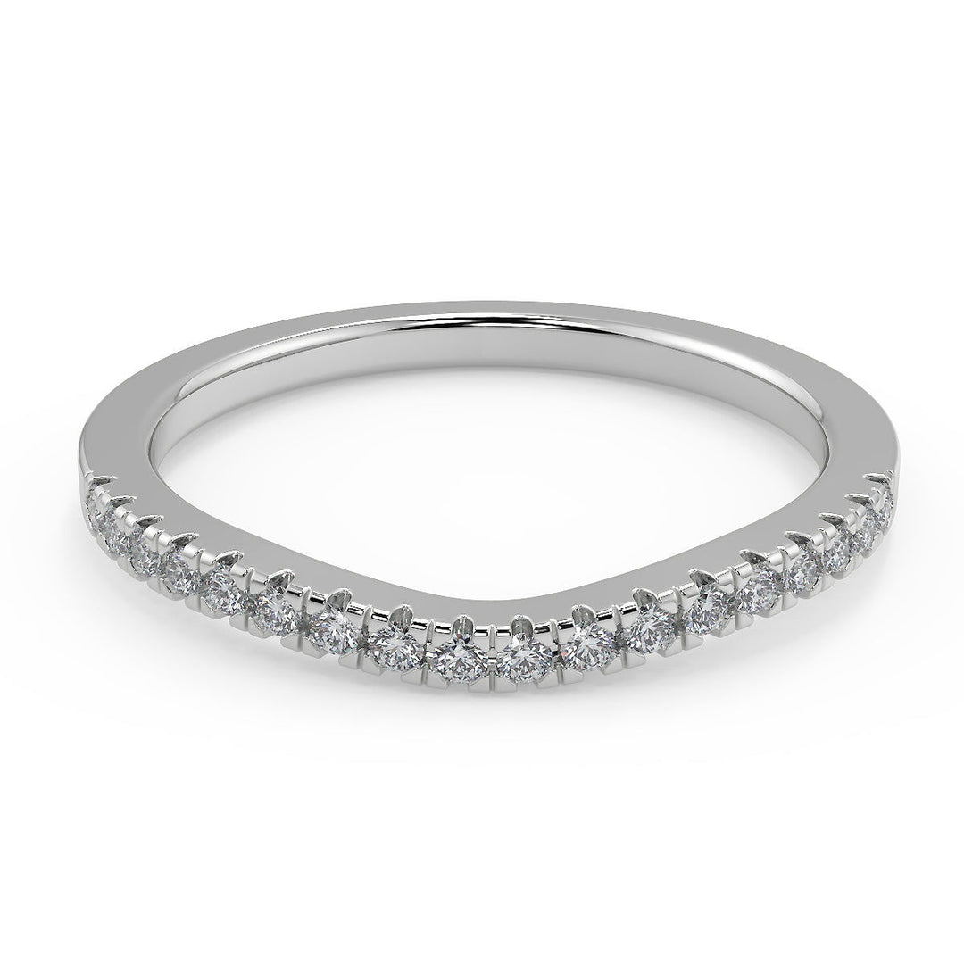Hadley Pave Halo Round Cut Diamond Engagement Ring - Nivetta