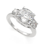 Load image into Gallery viewer, Hana Cushion Cut 3 Stone Engagement Ring Setting - Nivetta