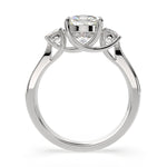 Load image into Gallery viewer, Hana Cushion Cut 3 Stone Engagement Ring Setting - Nivetta