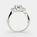 Load image into Gallery viewer, Hana Cushion Cut 3 Stone Engagement Ring Setting - Nivetta