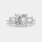 Load image into Gallery viewer, Hana Cushion Cut 3 Stone Engagement Ring Setting - Nivetta