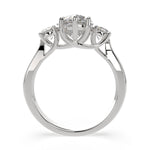 Load image into Gallery viewer, Hana Heart Cut 3 Stone Engagement Ring Setting - Nivetta