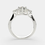 Load image into Gallery viewer, Hana Heart Cut 3 Stone Engagement Ring Setting - Nivetta
